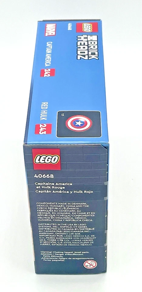 LEGO Brickheadz 40668 Capitán América y Hulk Rojo Marvel Sellado Nuevo en Caja Foto 4 de 4