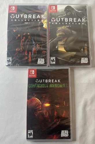 Outbreak Collection Part 1 + 2 + Contagious Memories Nintendo Switch Lot NEW LRG