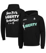 New York Liberty Playa Society Unisex Team Pullover Hoodie Black Small NWOT!