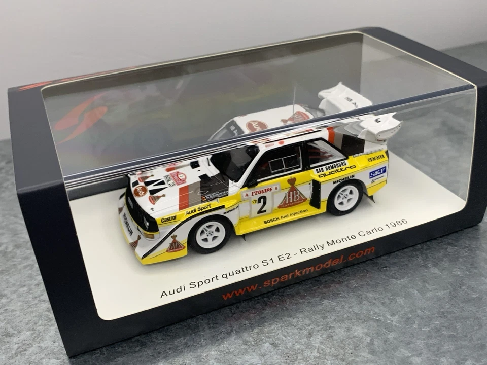 Spark 1:43 Audi Sport Quattro S1 E2 Rally Monte Carlo 1986 - Image 2 of 4