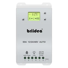 Automatic Transfer Switch, Briidea 50A 5500 Watt ATS Dual Power Controller fo...