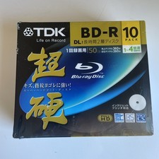 10 TDK Blu-ray BD-R 6x 50GB inkjet printable - High Capacity Blu ray Disc