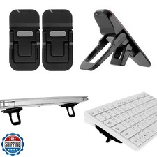 Bewudy 2 Pcs Portable Keyboard Riser, Dual Tilt Angle Adjustment Foldable Lap