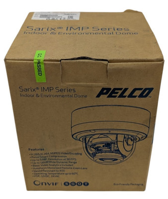 Pelco IMP531-1ERS Sarix pro Serie 5MP Außen Wdr Ir Kuppel IP Kamera, 2.8-12mm