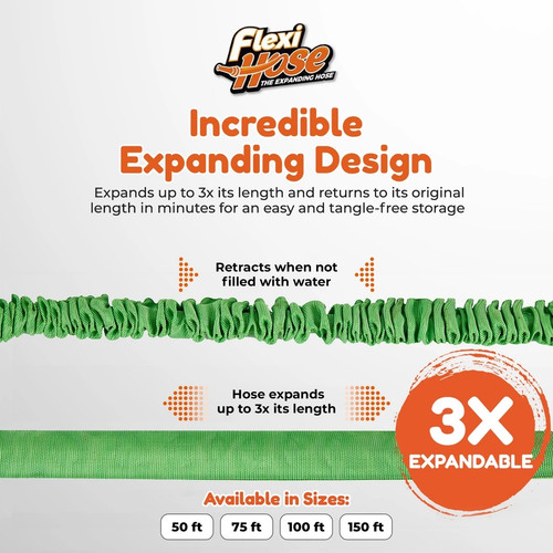 Flexi Hose Expandable Garden Hose - Heavy Duty Water Hose, 23 Metres, 75ft, - Picture 3 of 5