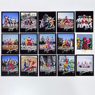 Super Sentai Korea Official Photo Card Set 15pcs Goggle-V, Changeman, Flashman