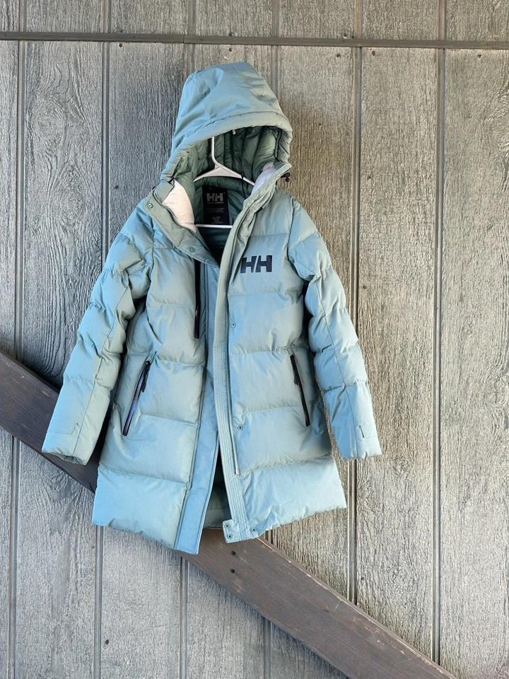 Helly Hansen Women's Adore Puffy Parka Jacket Size XS/TP, Sea foam Teal - Image 4 of 4
