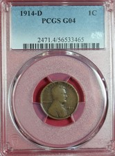 1914-D LINCOLN CENT PCGS G4