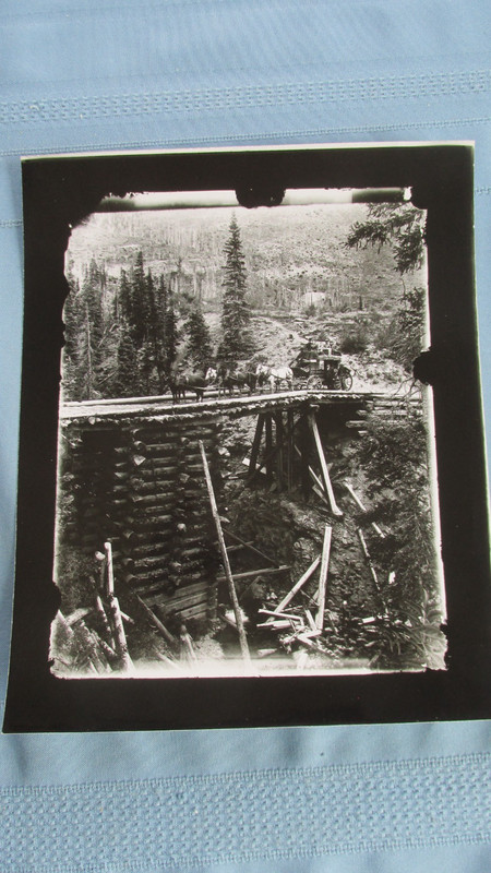 1880's Ouray To Silverton Colorado Toll Road & Stage-Glass Plate Negative Print