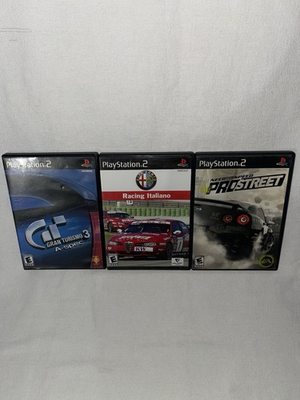 #ad #ad PlayStation 2 Bundle Need For Speed:Pro Street Racing Italiano Turismo 3 $12.00