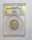 1918 S STANDING LIBERTY QUARTER VF30 MOUNT REMOVED CLEANED ANACS