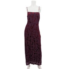 Velvet Burnout Floral Mesh Slip Maxi Dress Whimisigoth Occasion Romantic Y2K 10