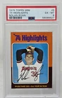 1975 Topps Mini 1974 Highlights NOLAN RYAN CARD PSA 6 EX - MT