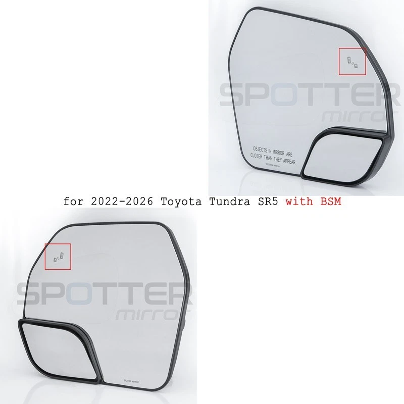 Set of Spotter Mirrors for 2022-2026 TOYOTA TUNDRA SR5 with BSM