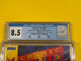 Cosmic Carnage (1st Print, CGC 8.5 (9.8 Cart!!!), Sega Genesis 32X) not WATA PSA