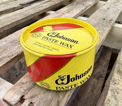 SC Johnson Paste Wax 16 oz Original Formula - More Than 50% Remains