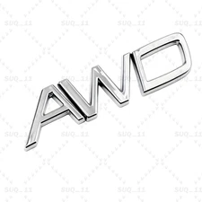 Rear Trunk Lid Letter Badge Nameplate Emblem Chrome Silver For S60 S90 XC60 AWD