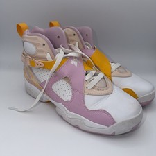 Nike Air Jordan 8 Retro (GS) Youth Size 6Y Orange Arctic Pink Shoes