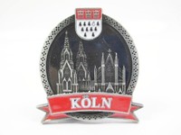 KöLn Cologne Dom Wappen Kathedrale Metall Souvenir Magnet Germany