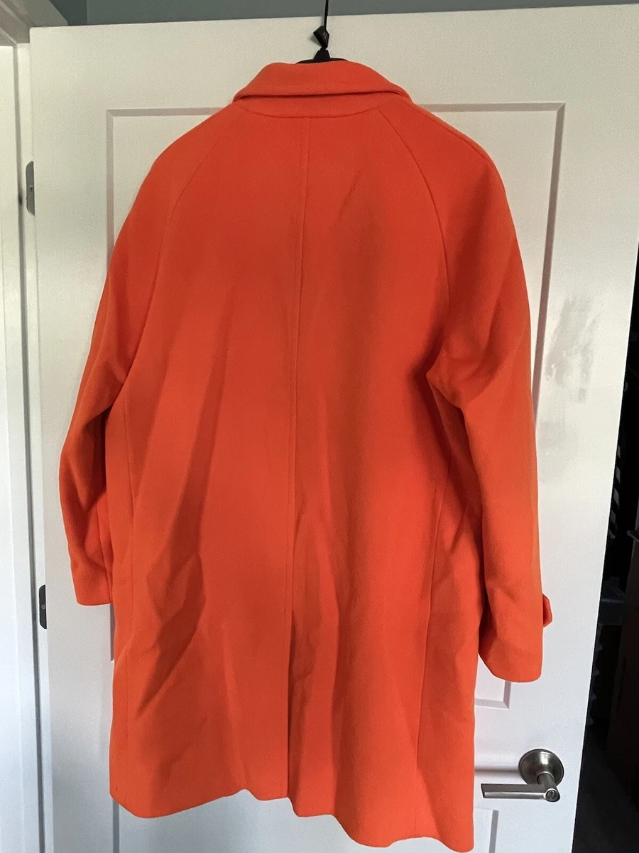 Supreme FW18 Loro Piana Wool Trench Coat Neon Orange X Large BOX LOGO NBA TNF