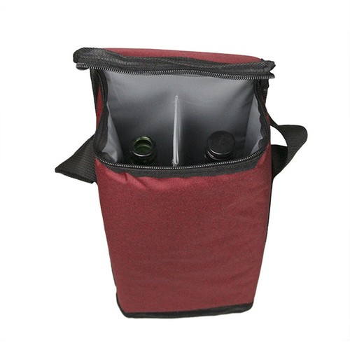 Sac de transport isotherme vin 2 à prix réduit bouteilles protection refroidisseur fourre-tout pour picnic