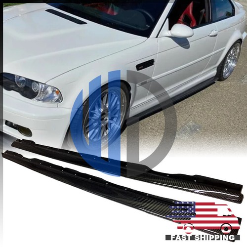 Para 2001 2002 2003 2004 2005 2006 BMW E46 M3 tipo W faldones laterales de fibra de carbono - Imagen 2 de 6