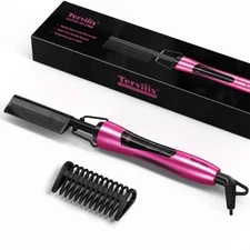 	Terviiix Hot Comb Electric Pressing Combs for Black Hair Wigs & Beard Comb	