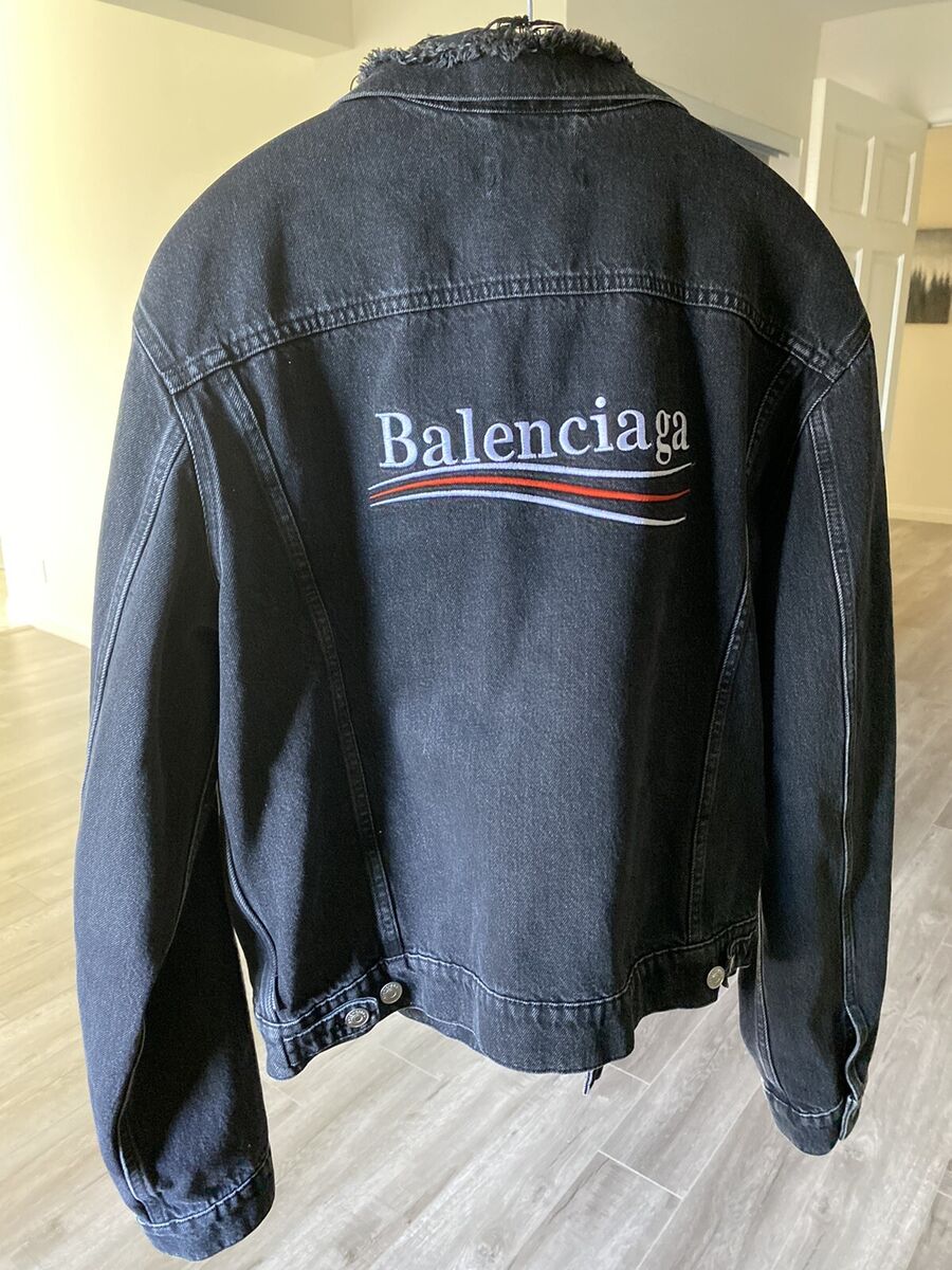 Balenciaga denim jacket 100% authentic size 48 Oversized | eBay Balenciaga denim jacket 100% authentic size 48 Oversized | eBay