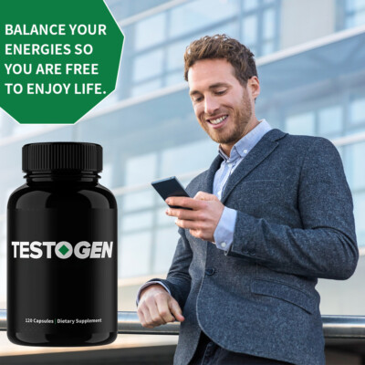 Testogen Testosteron Booster 120 Capsules Improve Lean Muscle Energy Performance
