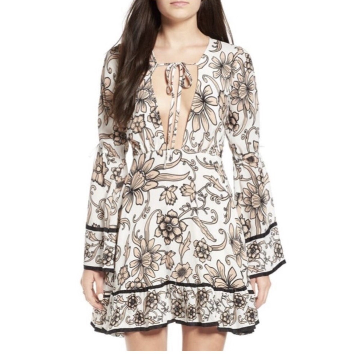 knee length dresses for ladies Ayla Rib Mini Dress - Sand