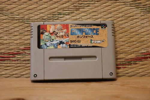 Gun Force Gunforce Nintendo Super Famicom SFC Very Good Condition!