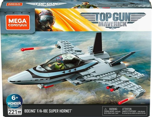 Mega Construx Top Gun Maverick 221 Bausteine Boeing A 18E Super Hornet Flieger - Bild 1 von 2
