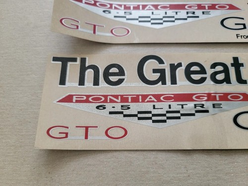 1966 Pontiac GTO Stickers Decals Thom McAn Promo Give Away Contest Lot of 5 Vtg - Picture 2 of 10
