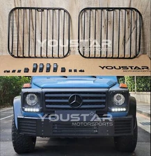 X2 Headlight Protection Guard Stone Grills for Mercedes W463 Professional 90-18