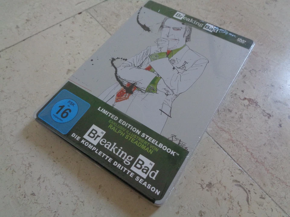 BREAKING BAD Season 3 OOP DVD SteelBook NEW & SEALED Bryan Cranston Aaron Paul  - Image 3 of 4