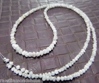 Perles Diamant Brut Naturel 5 Carats - Blanc/gris - Taille 1,5 à 2,5 Mm - Sans Conflit