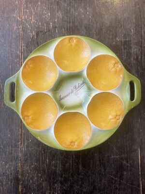 majolica ORANGES LEMONS oyster plate Platter Tray Souvenir Diekirch Luxembourg