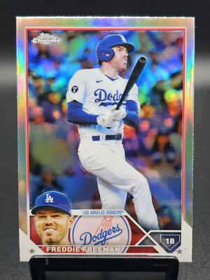 2023 Topps Chrome Freddie Freeman Gold /50 and Refractor Los