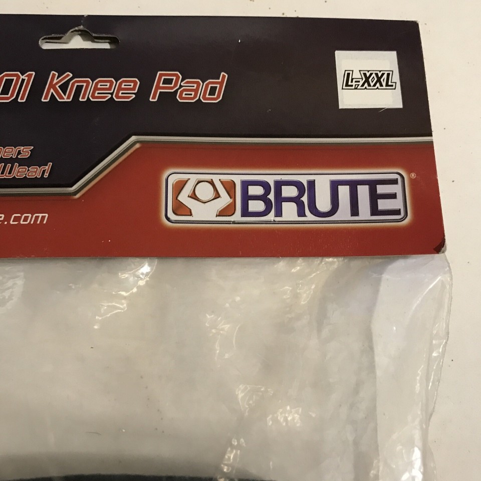 Brute VW01 LXXL Bubble wrestling Knee pad Black Free NEXT DAY