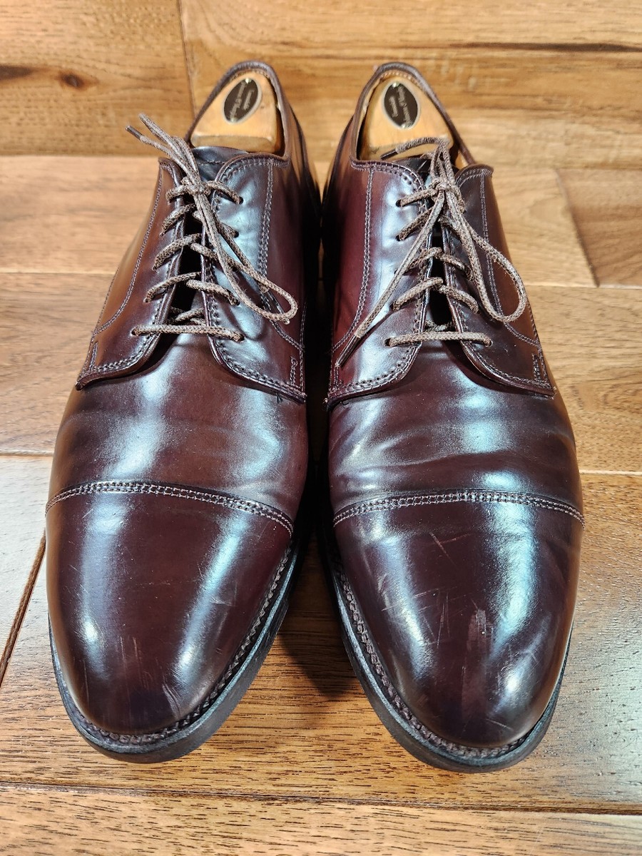 Alden 2160 Brown Shell Cordovan Cap Toe Derby Size 10 B/D Made In