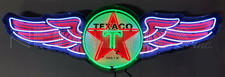 Texaco Wings Neon Sign - Gasoline - Gas - The Texas Company - Aviation Fuel