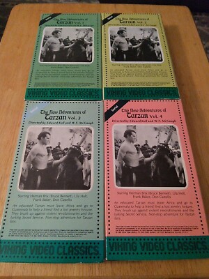 その他 New Adventures of Tarzan [VHS] The New Adventures Of Tarzan VHS Vol. 1-4 Viking Video Herman Brix