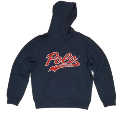Polo Ralph Lauren Menu0026#039;s Big u0026amp; Tall Navy Double Knit Script Logo  Hoodie, 3XLT | eBay