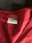 Dickies Scrub Top Size Small Solid Red top — photo 4