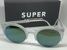 RetroSuperFuture WHC Lucia Crystal Matte Petrol Frame Size 46mm Sunglasses NIB
