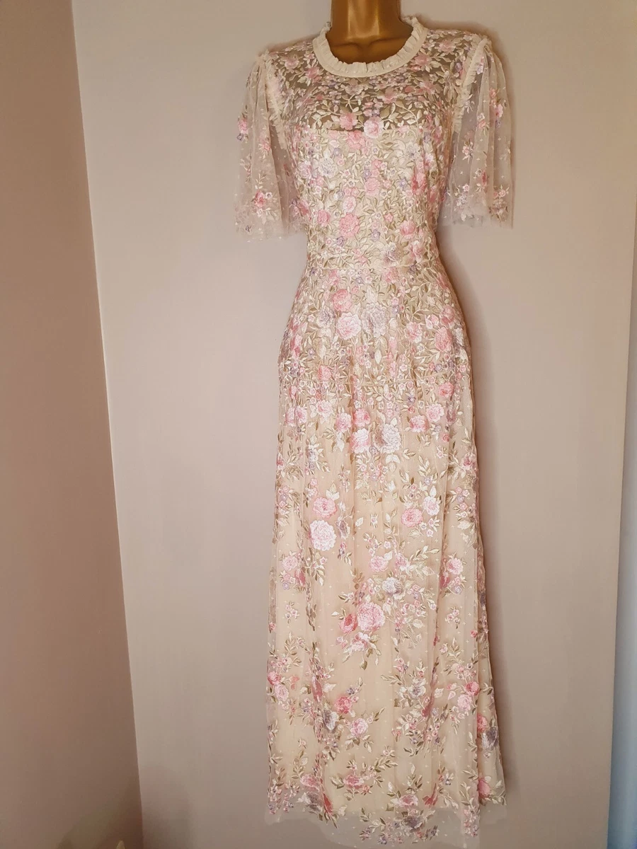 Needle and Thread Embroidered Maxi Dress UK Size 16 US Size 12 | eBay