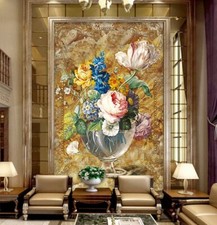 3D Peony Flower R28741 Wallpaper Wall Mural Self-adhesive Removable Luna