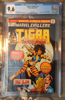 MARVEL CHILLERS #3 FEBRUARY 1976 CGC 9.6 WHITE PAGES ORIGIN OF TIGRA BRONZE AGE