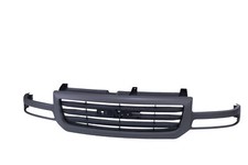 Dark Gray Paint To Match Grille Wblack Insert For 03-07 Sierra 1500 Sl Sle Slt