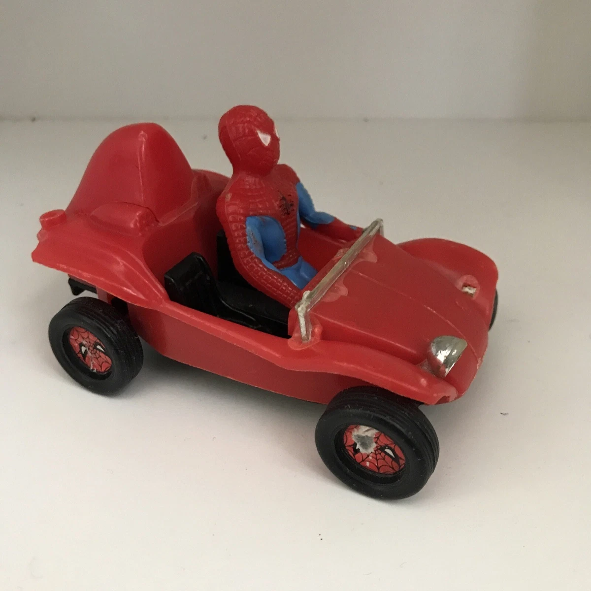 Vintage Spider man Azrak Hamway Car Marvel 1976 Made In Hong Kong